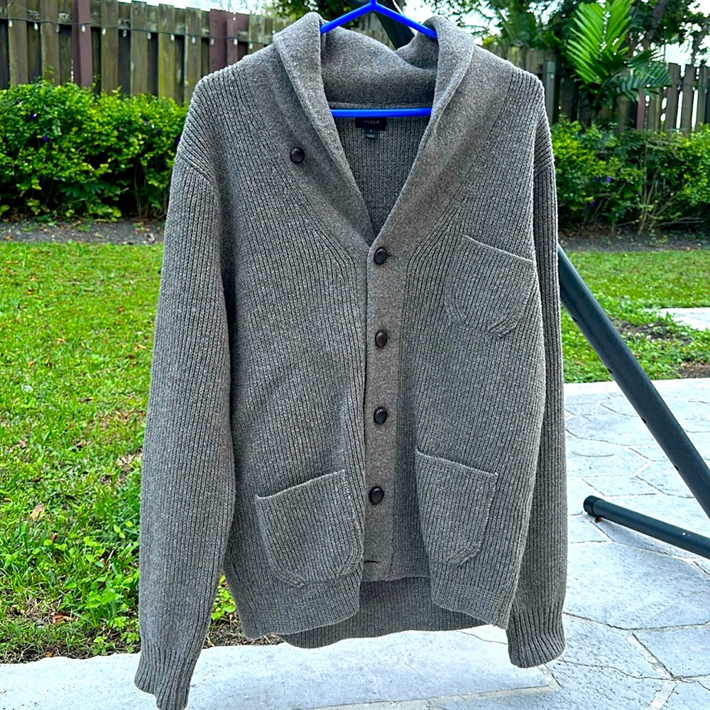 J Crew wool cardigan sweater